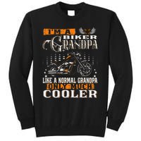 Gentlemen Funny Im A Biker Grandpa Saying Motorcycle Tall Sweatshirt