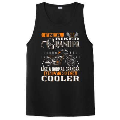 Gentlemen Funny Im A Biker Grandpa Saying Motorcycle PosiCharge Competitor Tank