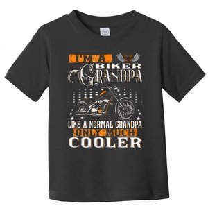 Gentlemen Funny Im A Biker Grandpa Saying Motorcycle Toddler T-Shirt