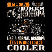 Gentlemen Funny Im A Biker Grandpa Saying Motorcycle Impact Tech Backpack