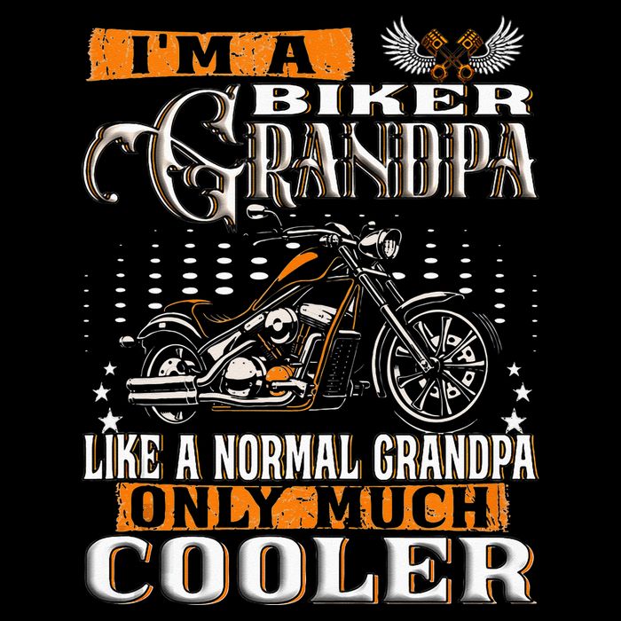Gentlemen Funny Im A Biker Grandpa Saying Motorcycle Impact Tech Backpack