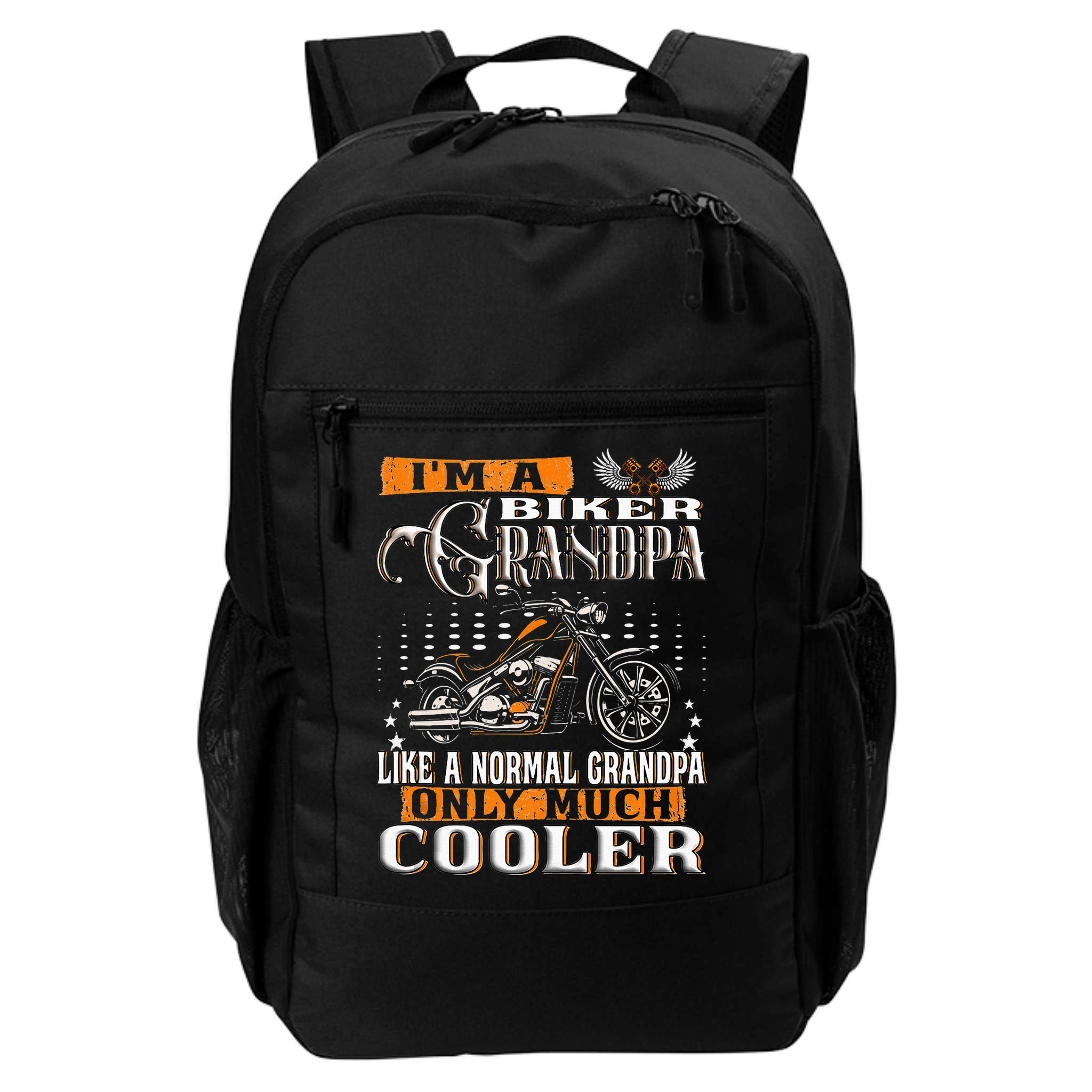 Gentlemen Funny Im A Biker Grandpa Saying Motorcycle Backpack