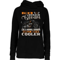 Gentlemen Funny Im A Biker Grandpa Saying Motorcycle Womens Funnel Neck Pullover Hood