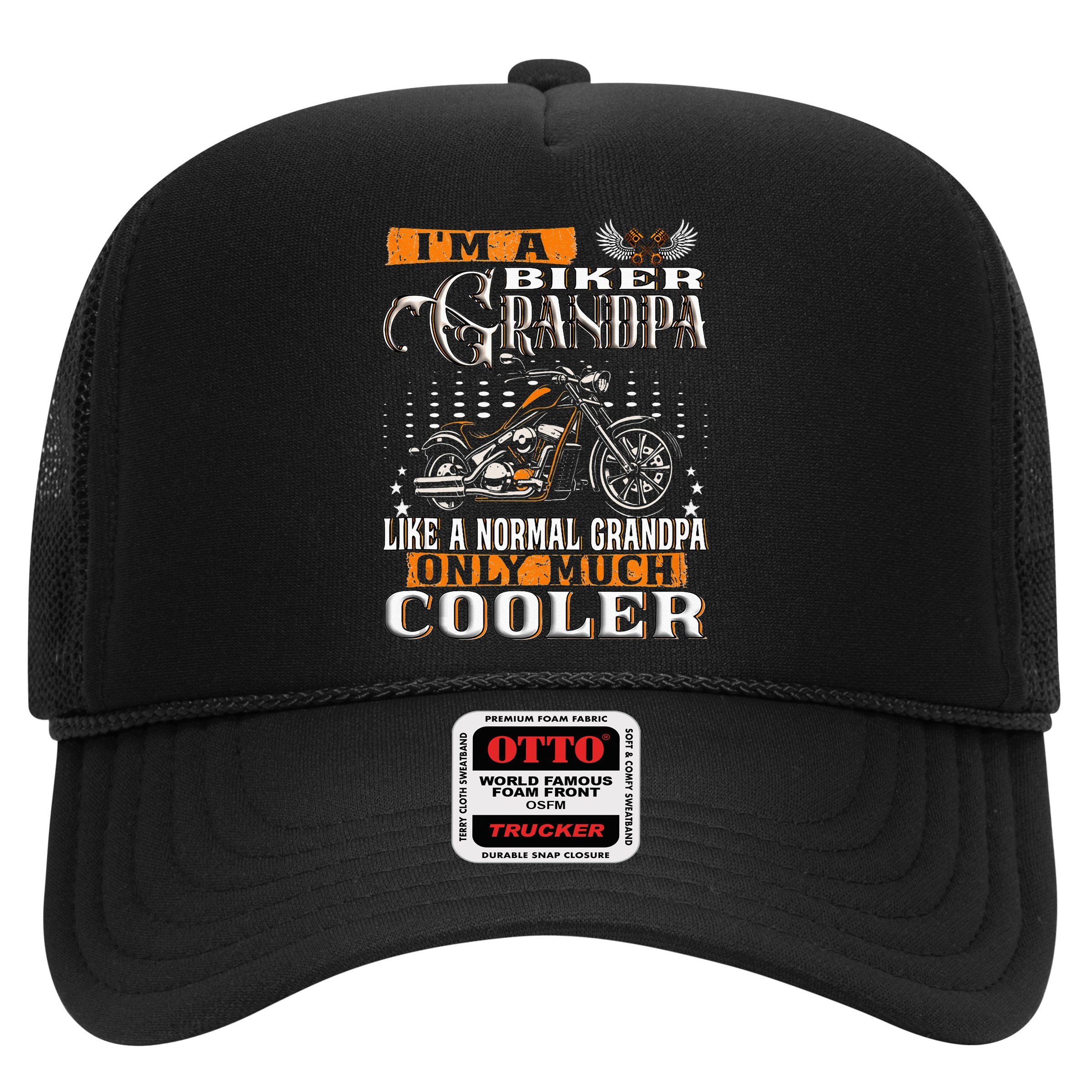 Gentlemen Funny Im A Biker Grandpa Saying Motorcycle Hat