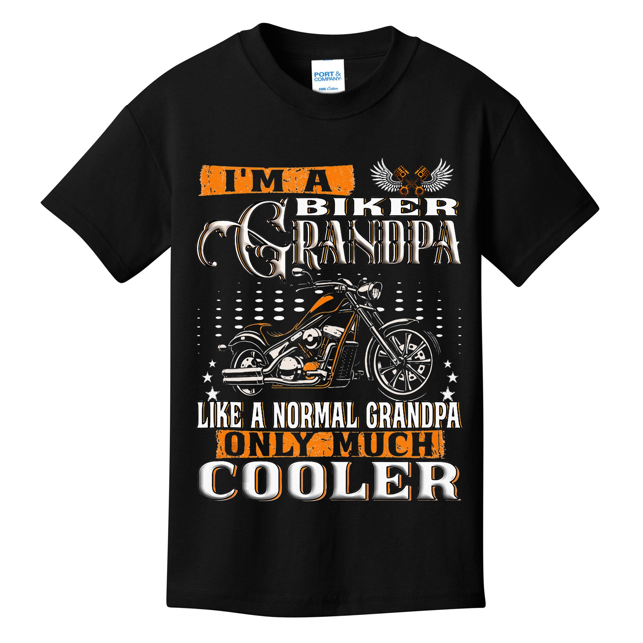 Gentlemen Funny Im A Biker Grandpa Saying Motorcycle Kids T-Shirt