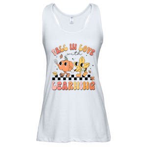 Groovy Fall In Love With Learning Autumn Ladies Essential Flowy Tank