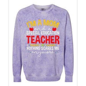 Groovy Funny It's Me Hi I'm The Teacher It's Me Colorblast Crewneck Sweatshirt