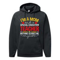 Groovy Funny It's Me Hi I'm The Teacher It's Me Performance Fleece Hoodie