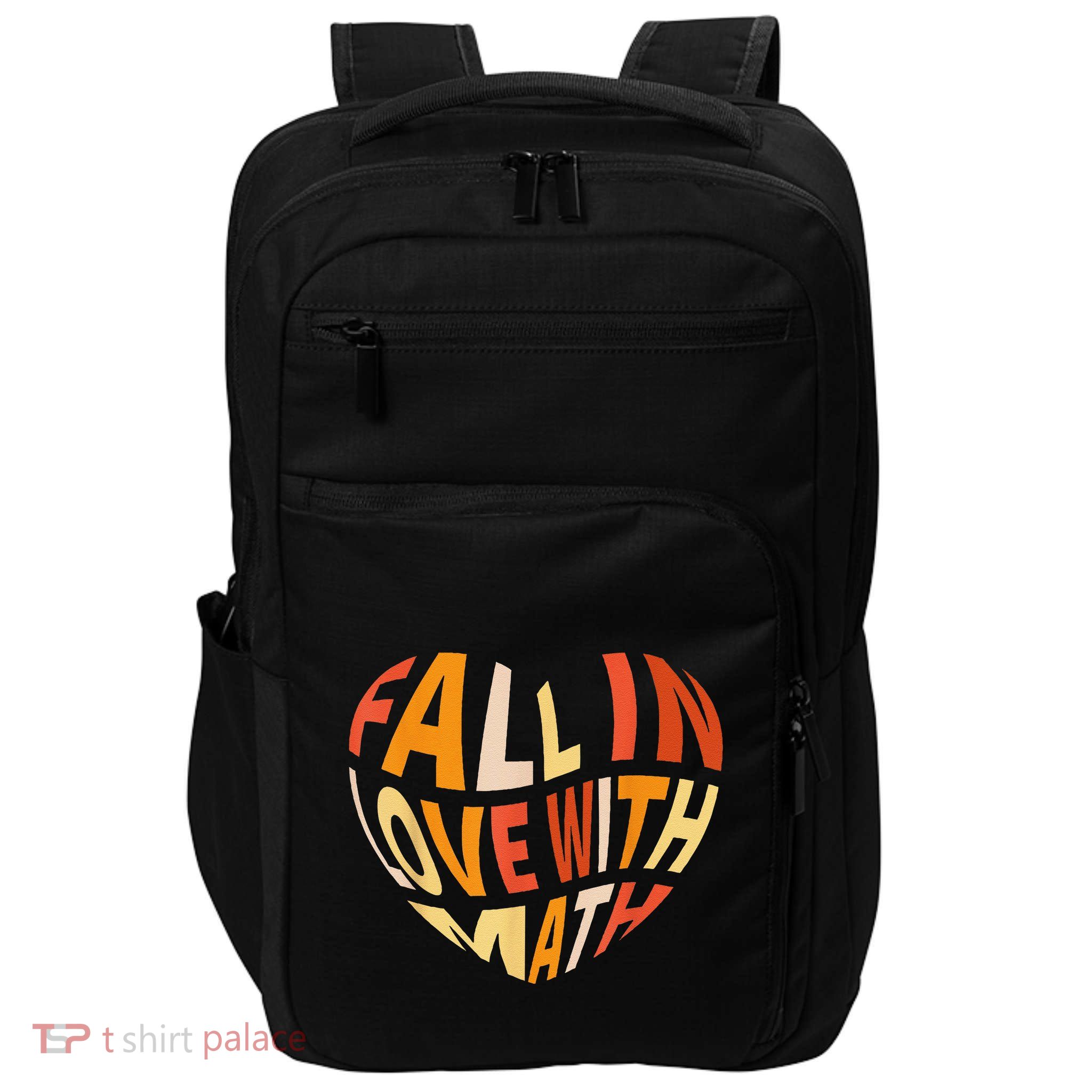Groovy Fall In Love With Math Thanksgiving Math Teacher Fall Impact Tech Backpack