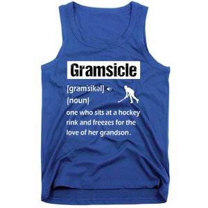 Gramsicle Funny Ice Hockey Grandma Sicle Definition Gift Tank Top