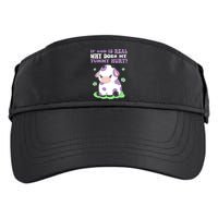 God Funny If God Is Real Why Does My Tummy Hurt, Sad Cow Adult Drive Performance Visor