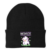 God Funny If God Is Real Why Does My Tummy Hurt, Sad Cow Beanie