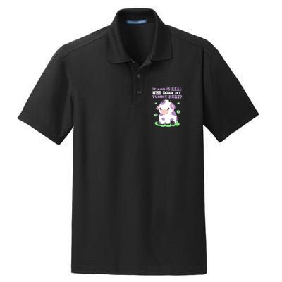 God Funny If God Is Real Why Does My Tummy Hurt, Sad Cow Dry Zone Grid Polo