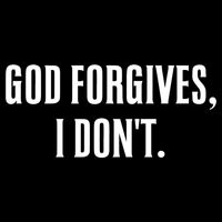 God Forgives I Don't Goth Punk Expression Gift 7-Panel Snapback Hat