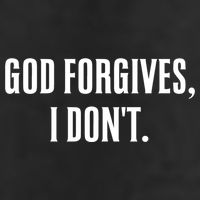 God Forgives I Don't Goth Punk Expression Gift Golf Towel