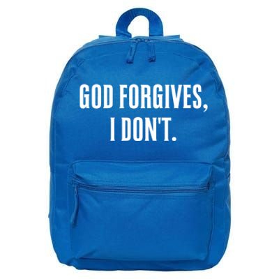 God Forgives I Don't Goth Punk Expression Gift 16 in Basic Backpack