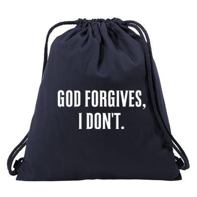 God Forgives I Don't Goth Punk Expression Gift Drawstring Bag