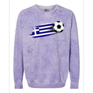 Greece Flag Jersey Greek Soccer Team Greek Colorblast Crewneck Sweatshirt