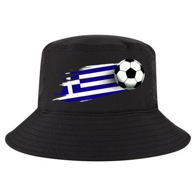 Greece Flag Jersey Greek Soccer Team Greek Cool Comfort Performance Bucket Hat
