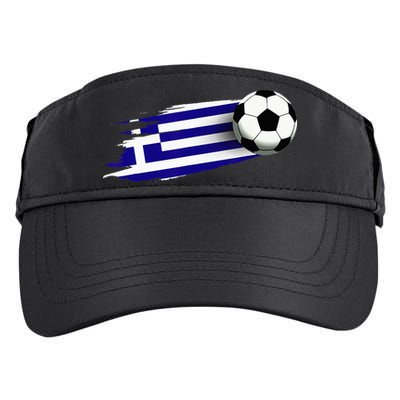 Greece Flag Jersey Greek Soccer Team Greek Adult Drive Performance Visor