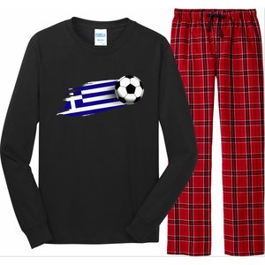 Greece Flag Jersey Greek Soccer Team Greek Long Sleeve Pajama Set