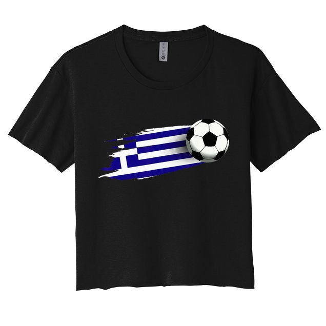 Greece Flag Jersey Greek Soccer Team Greek Crop Top