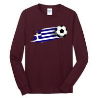 Greece Flag Jersey Greek Soccer Team Greek Tall Long Sleeve T-Shirt