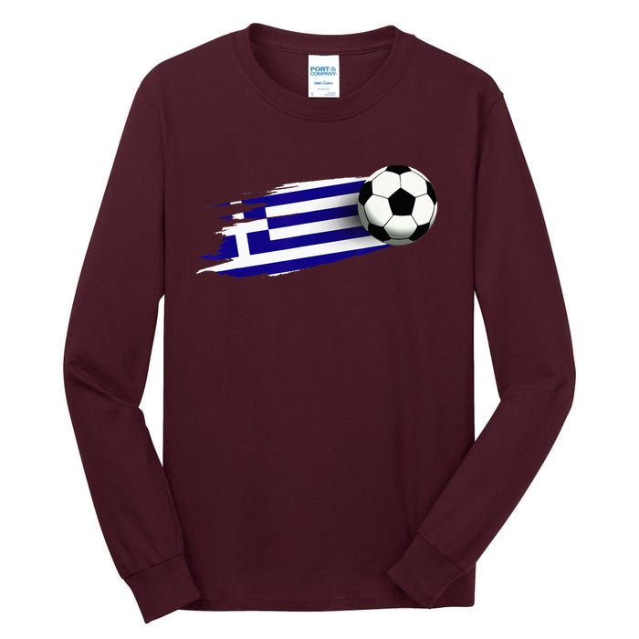 Greece Flag Jersey Greek Soccer Team Greek Tall Long Sleeve T-Shirt