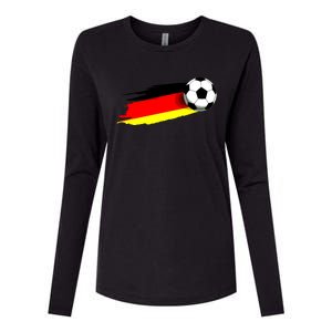 Germany Flag Jersey German Soccer Team German Womens Cotton Relaxed Long Sleeve T-Shirt