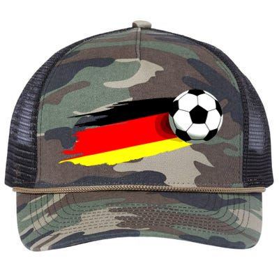 Germany Flag Jersey German Soccer Team German Retro Rope Trucker Hat Cap