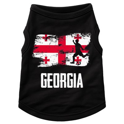 Georgia Flag Jersey Georgian Soccer Team Georgian Doggie Tank