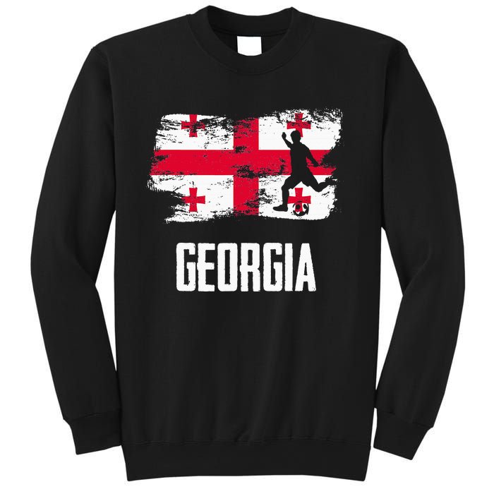 Georgia Flag Jersey Georgian Soccer Team Georgian Sweatshirt