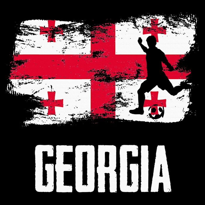 Georgia Flag Jersey Georgian Soccer Team Georgian Sweatshirt