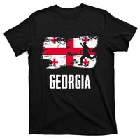 Georgia Flag Jersey Georgian Soccer Team Georgian T-Shirt