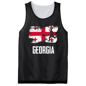 Georgia Flag Jersey Georgian Soccer Team Georgian Mesh Reversible Basketball Jersey Tank