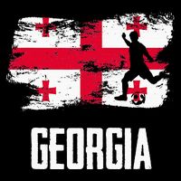 Georgia Flag Jersey Georgian Soccer Team Georgian Zip Tote Bag