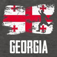 Georgia Flag Jersey Georgian Soccer Team Georgian Vector Backpack