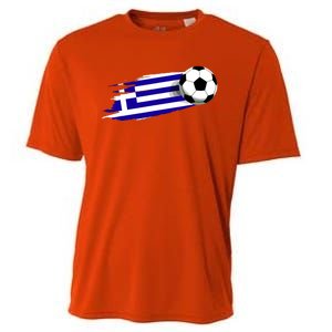 Greece Flag Jersey Greek Soccer Team Greek Cooling Performance Crew T-Shirt