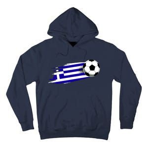 Greece Flag Jersey Greek Soccer Team Greek Tall Hoodie