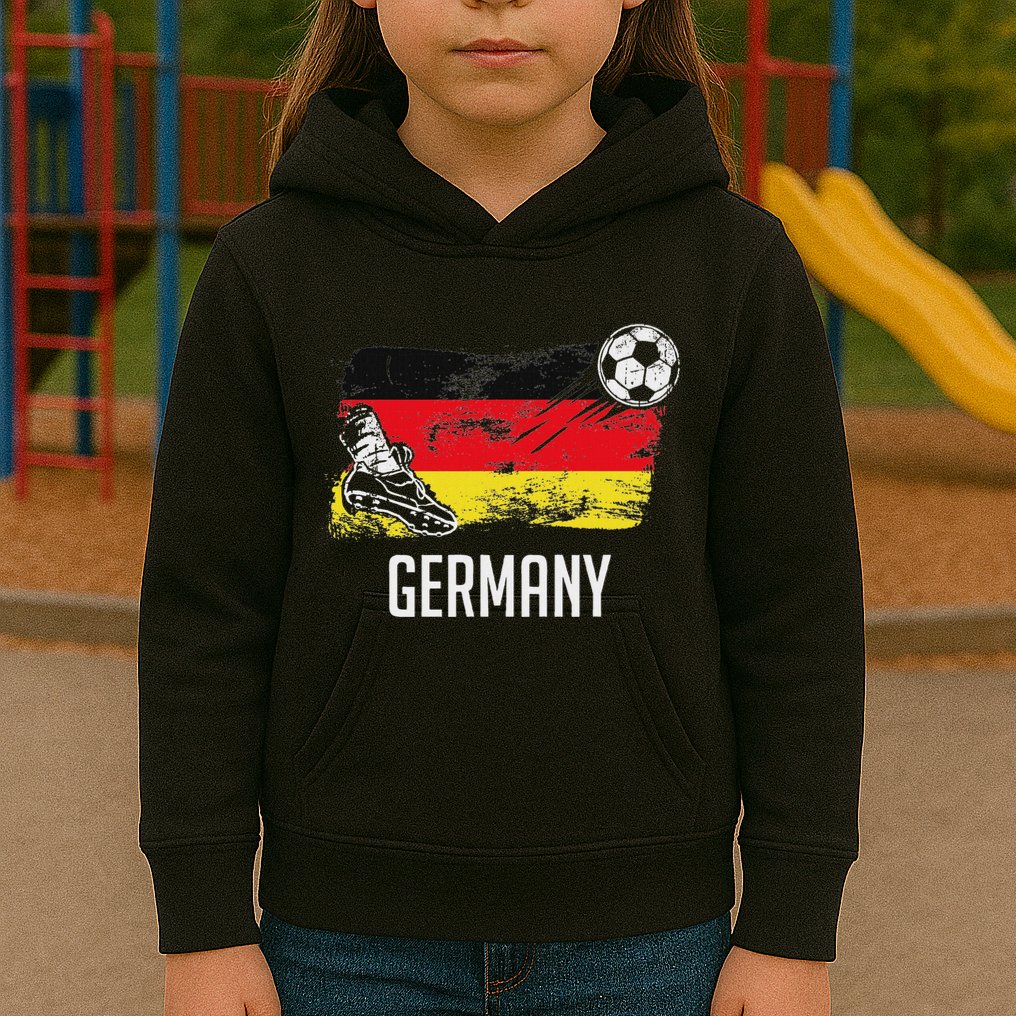 Germany Flag Jersey German Soccer Team German Kids Hoodie