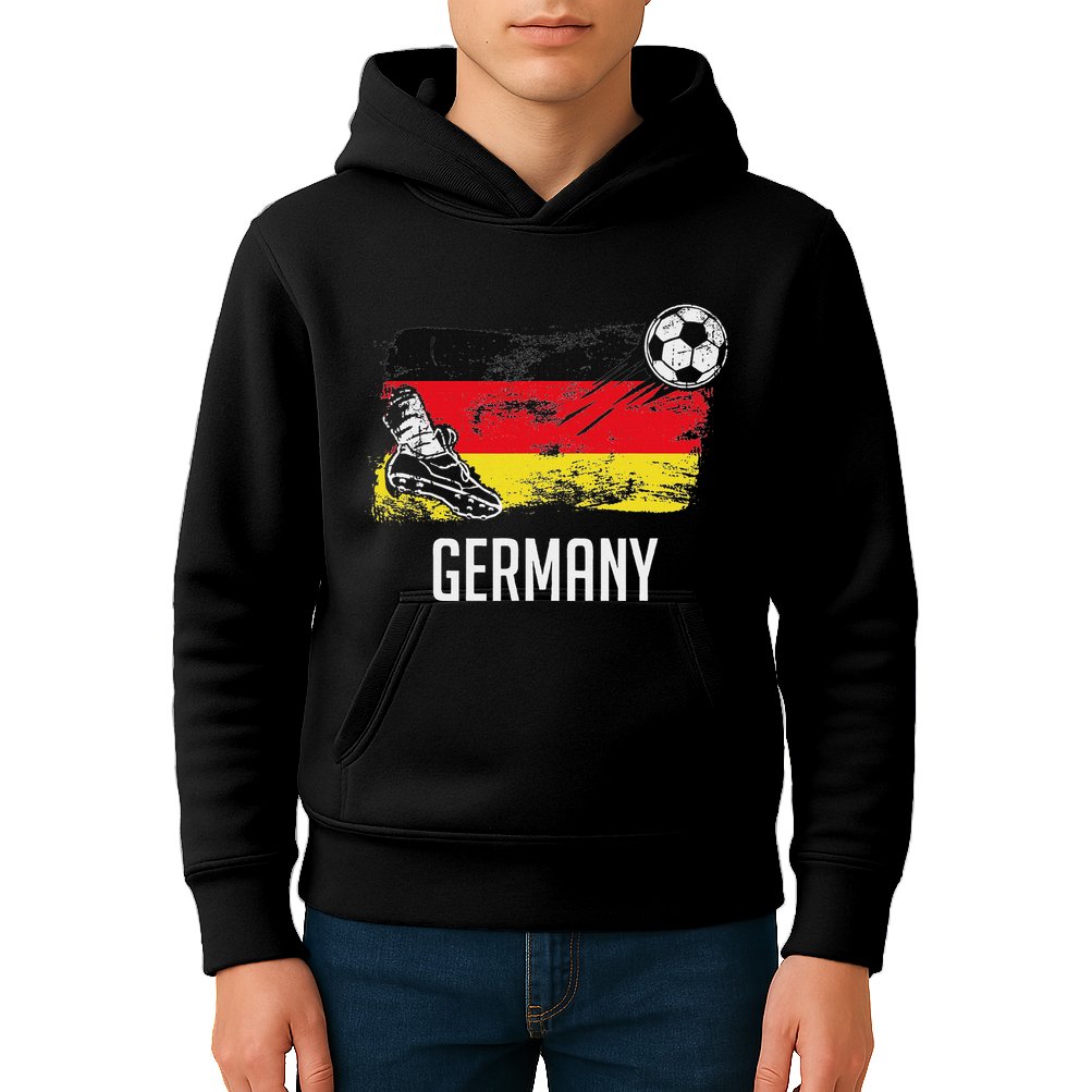 Germany Flag Jersey German Soccer Team German Kids Hoodie