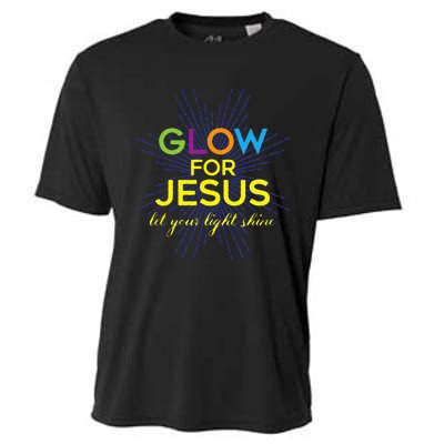 Glow For Jesus Let Your Light Shine Faith Cooling Performance Crew T-Shirt