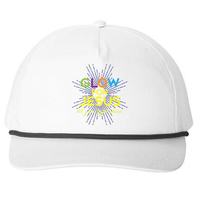 Glow For Jesus Let Your Light Shine Faith Snapback Five-Panel Rope Hat