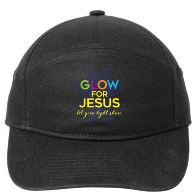 Glow For Jesus Let Your Light Shine Faith 7-Panel Snapback Hat