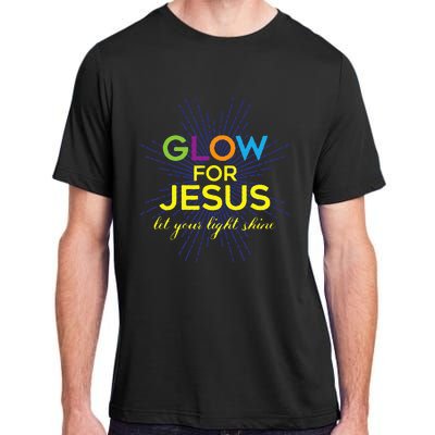 Glow For Jesus Let Your Light Shine Faith Adult ChromaSoft Performance T-Shirt