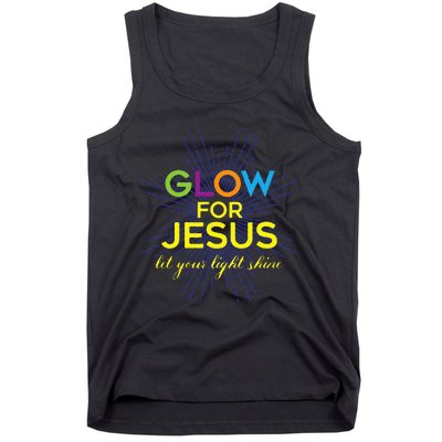 Glow For Jesus Let Your Light Shine Faith Tank Top