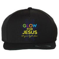 Glow For Jesus Let Your Light Shine Faith Wool Snapback Cap