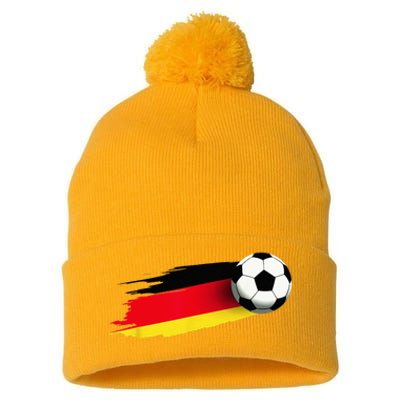 Germany Flag Jersey German Soccer Team German Pom Pom 12in Knit Beanie