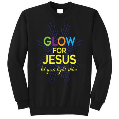 Glow For Jesus  Let Your Light Shine  Faith Apparel Sweatshirt