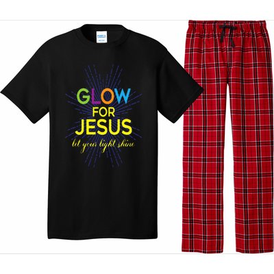 Glow For Jesus  Let Your Light Shine  Faith Apparel Pajama Set